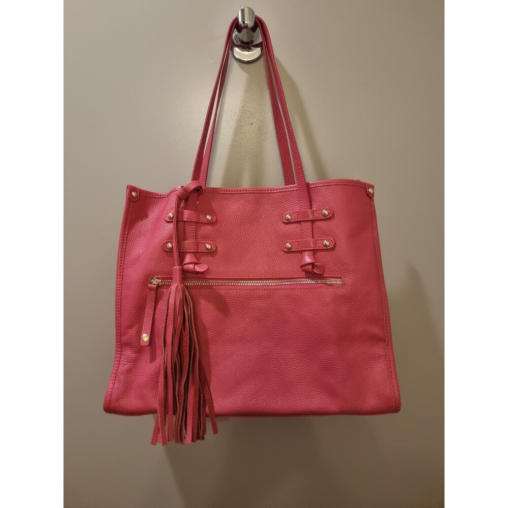 NWOT Laggo Siena Pink Leather Handbag Tote Purse Double Handle